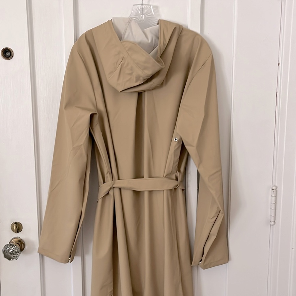 NWT Rains Belted Jacket sz XL Waterproof Wind Resistant - Picture 5 of 10